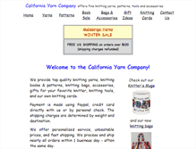 Tablet Screenshot of calyarn.com